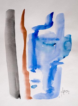 Blaues Profil