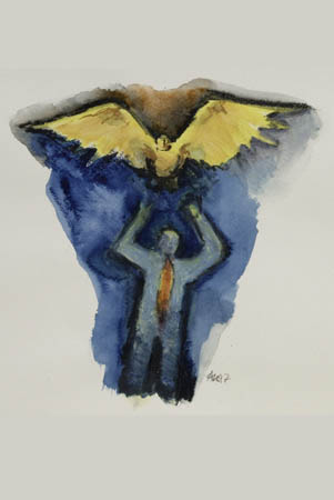 Vogel oben